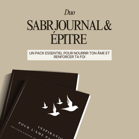 Duo Sabr Journal + Épitre – Le combo parfait pour cultiver la patience